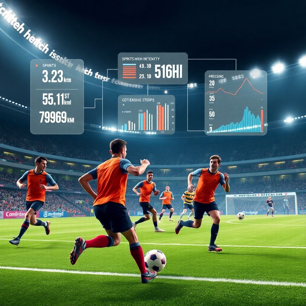 Ключевые метрики темпа матча: sprints, high-intensity distance, accelerations